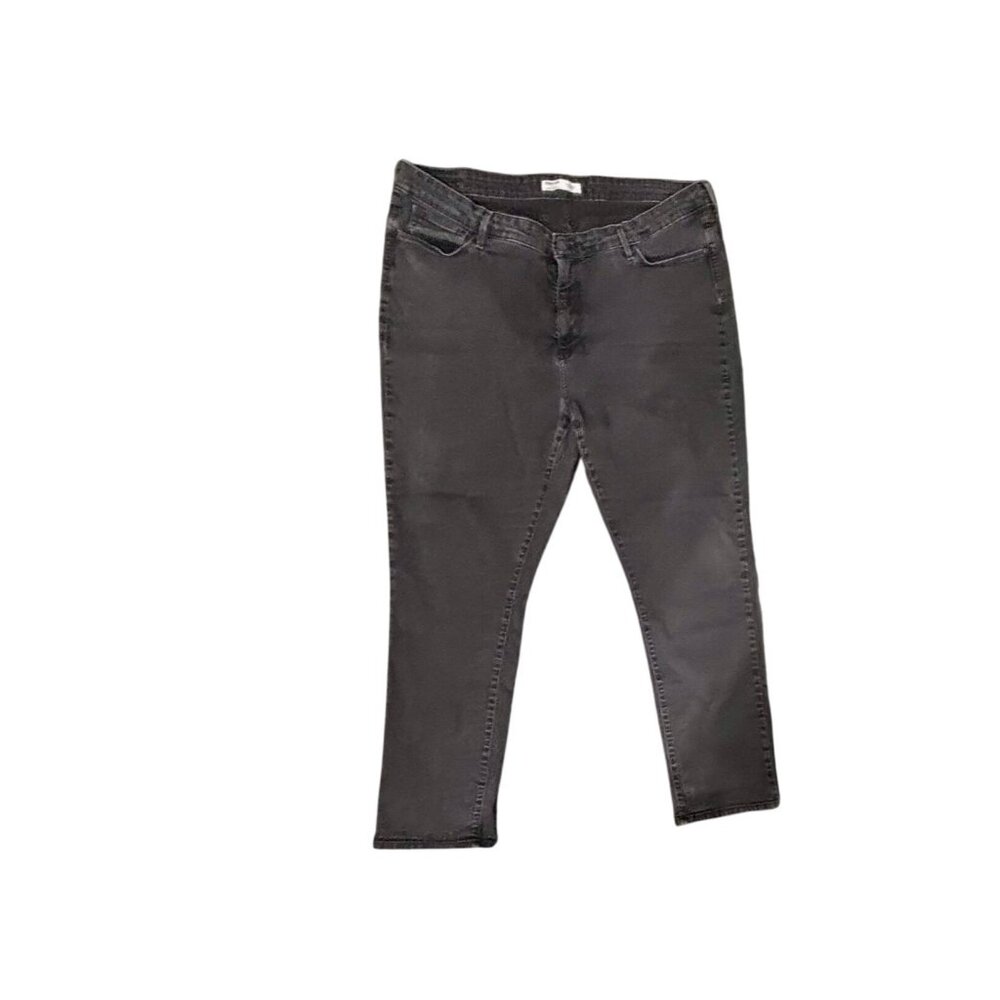 Signature By Levi Strauss Totally Shaping Straight Black Jeans W37 L32 Stretch W